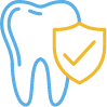 tooth and shield icon