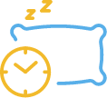 pillow and clock icon